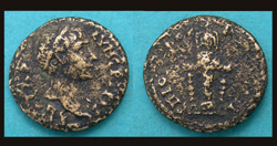 Phrygia, Cotiaeum, Trajan with Statue of Artemis reverse, RARE!